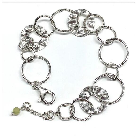 Silpada Sterling Silver Hammered Circles
Bracelet Retired B1217 39B8H3 - Picture 1 of 3